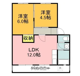 エクスト宮前(旧鈴木マンション)【Ⅱ305号室】の間取り