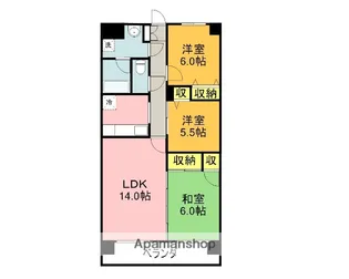 エストワン【1階】の間取り