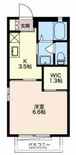 アゼリア大岡【B103号室】の間取り