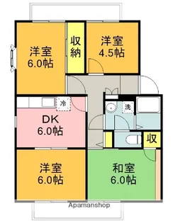 サンヴィレッジフォルテシモ【2階】の間取り