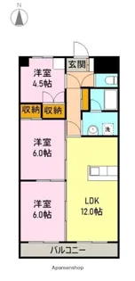 セードルせせらぎ【4階】の間取り