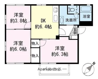 グレイスビラ【2階】の間取り