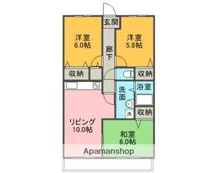 グランマーヴェラス【3階】の間取り