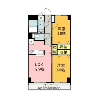 シーショア・共栄【2階】の間取り
