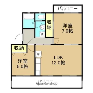 エスポワールSK−A【402号室】の間取り