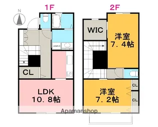 リベルテ・ドミールB【22B10号室】の間取り
