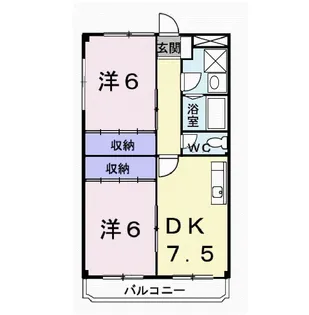 ニューマリッチ大笹【1階】の間取り
