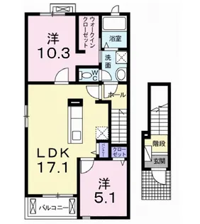 ビオーラ静【2階】の間取り
