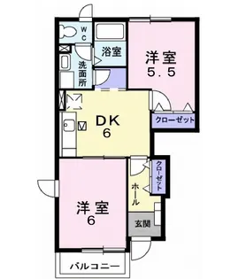 メゾン桃郷【1階】の間取り
