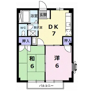 ピースファルハイツ【2階】の間取り