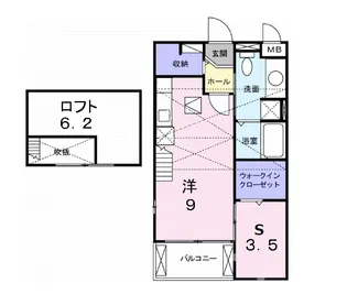 グラン・ブルー【2階】の間取り