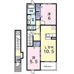 フロラシオン【2階】の間取り