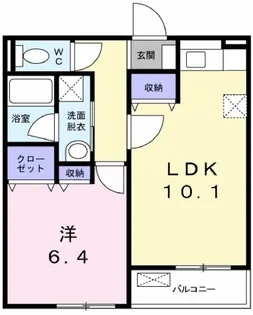 ミニョン・コリーヌ【1階】の間取り