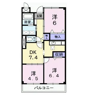 メゾン辻ヶ花【1階】の間取り