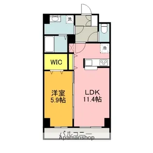 ベルアイランド【10階】の間取り