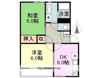 ヒルサイドテラスⅠ【103号室】の間取り