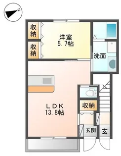 ルミナス・ガーデン【1階】の間取り