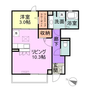 シャルロッテ【1階】の間取り