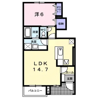 ディスカバリー C【1階】の間取り