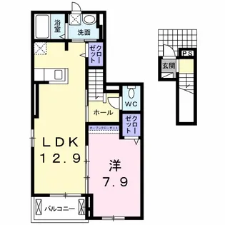 オルタンシアⅡ【2階】の間取り