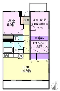 パライソ【4階】の間取り