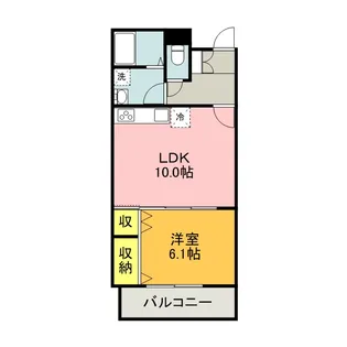 フィールドコート フォリア【F 203号室】の間取り