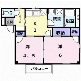 コーポ旭台Ⅱ【202号室】の間取り