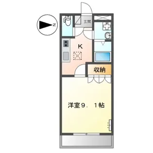 ルミナス・ベル【1階】の間取り