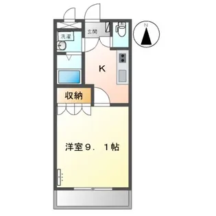 ファンタジーKⅡ【1階】の間取り
