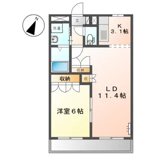 サン・フローラ【1階】の間取り