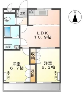 エクセレンスハイム王今【1階】の間取り