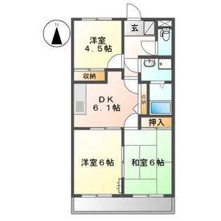 ベルード【2階】の間取り