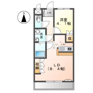 グランドパレス長泉D【1階】の間取り