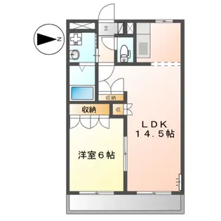 エーデルワイスOHBA【1階】の間取り