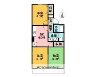 セジュール黄瀬川【201号室】の間取り