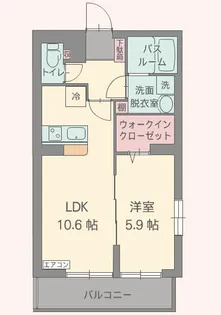 プランドール【3階】の間取り