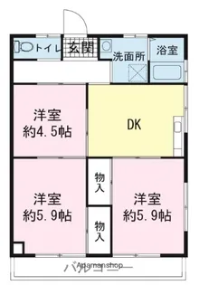 新井アパート【201号室】の間取り
