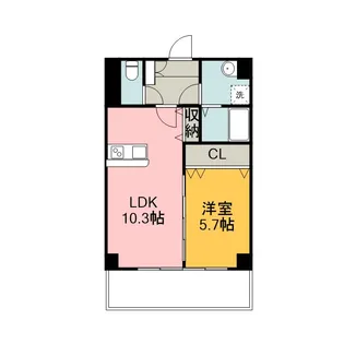 フィラトゥーラ山本被服第一ビル【3階】の間取り