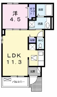 マンダリンヴィル Ⅳ【1階】の間取り
