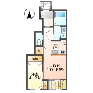 クロシェット【101号室】の間取り