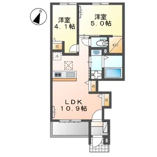 クロシェットⅡ【1階】の間取り