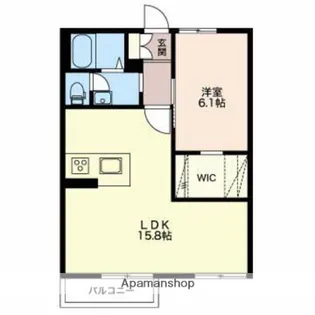 フレグランス富士AB【A202号室】の間取り