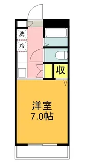1Kの間取り画像