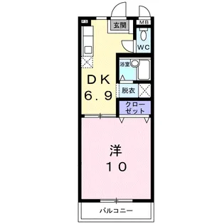 ヴィラハピネス【2階】の間取り