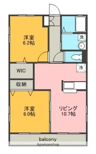 ラヴィエールB【1階】の間取り