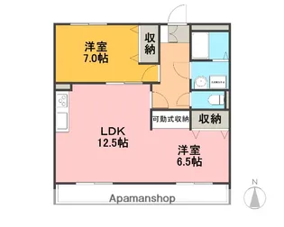 SUNFEEL(サンフィール)【2階】の間取り