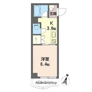 ワコーハイツ【2階】の間取り