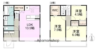 静岡県沼津市新沢田町【一戸建】の間取り