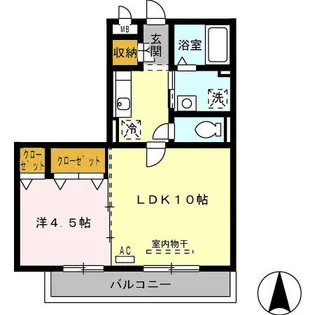 セジュール北島【2階】の間取り