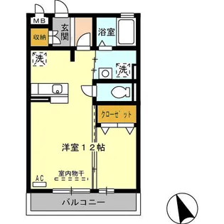 セジュール ネクサス【203号室】の間取り